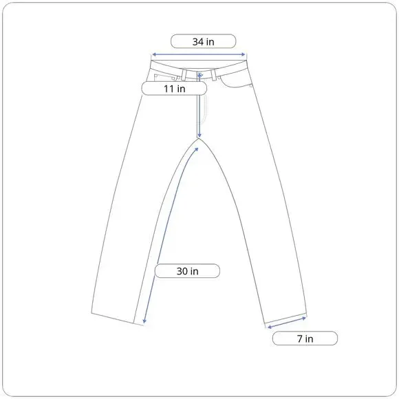 Carhartt Jeans Mens 32x30 Blue Stonewash Relaxed B18 Workwear Denim 34x30 Tag - Picture 9 of 10